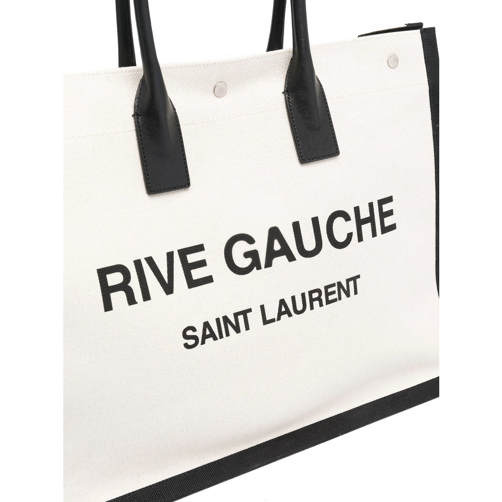 Saint Laurent Neutrals Tote Bags Men