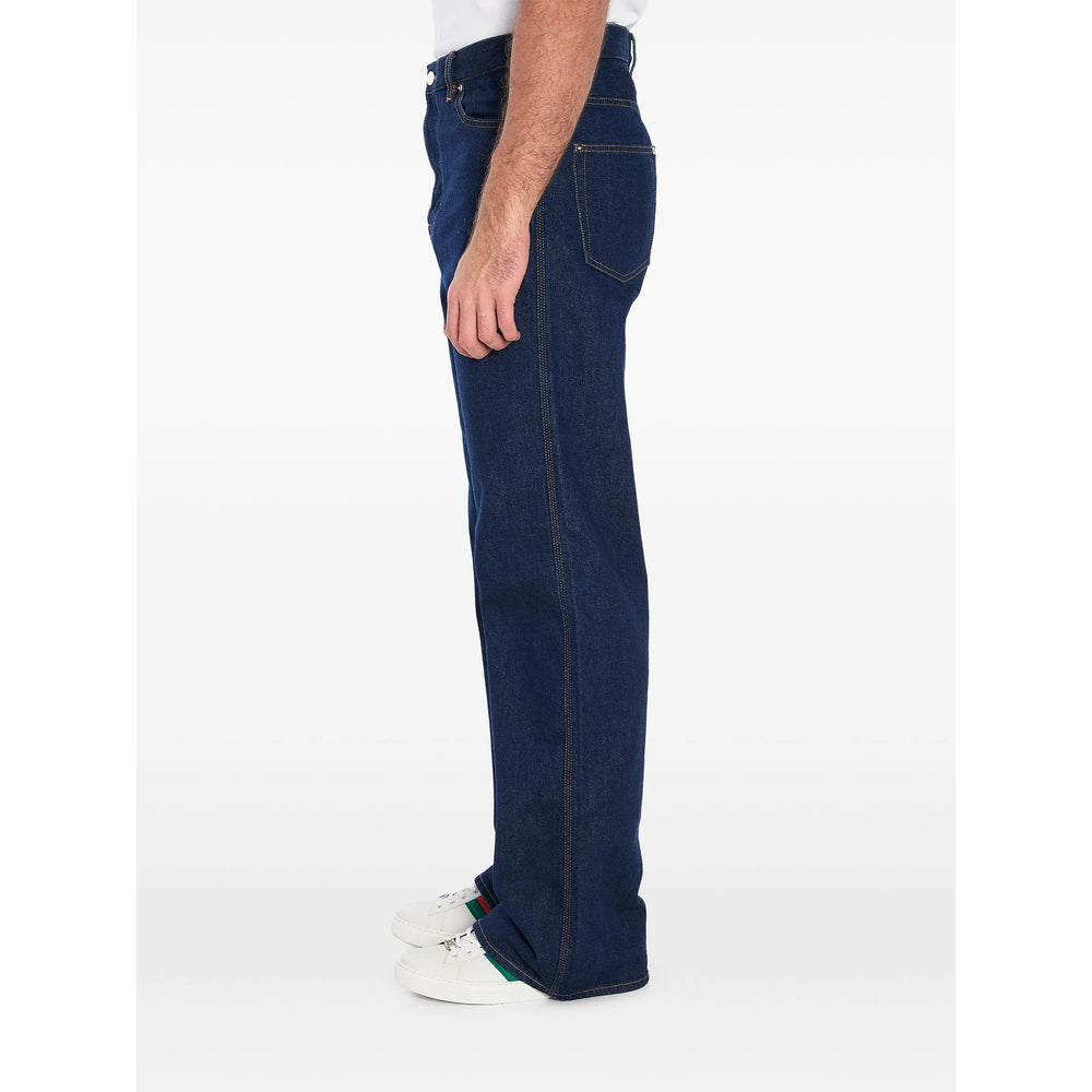 Gucci Blue Denim - Wide-Leg Jeans Men