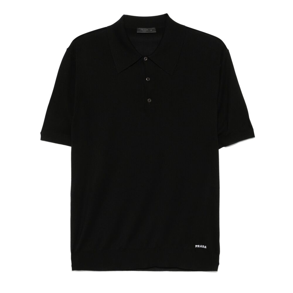Prada Black Polo Shirts Men