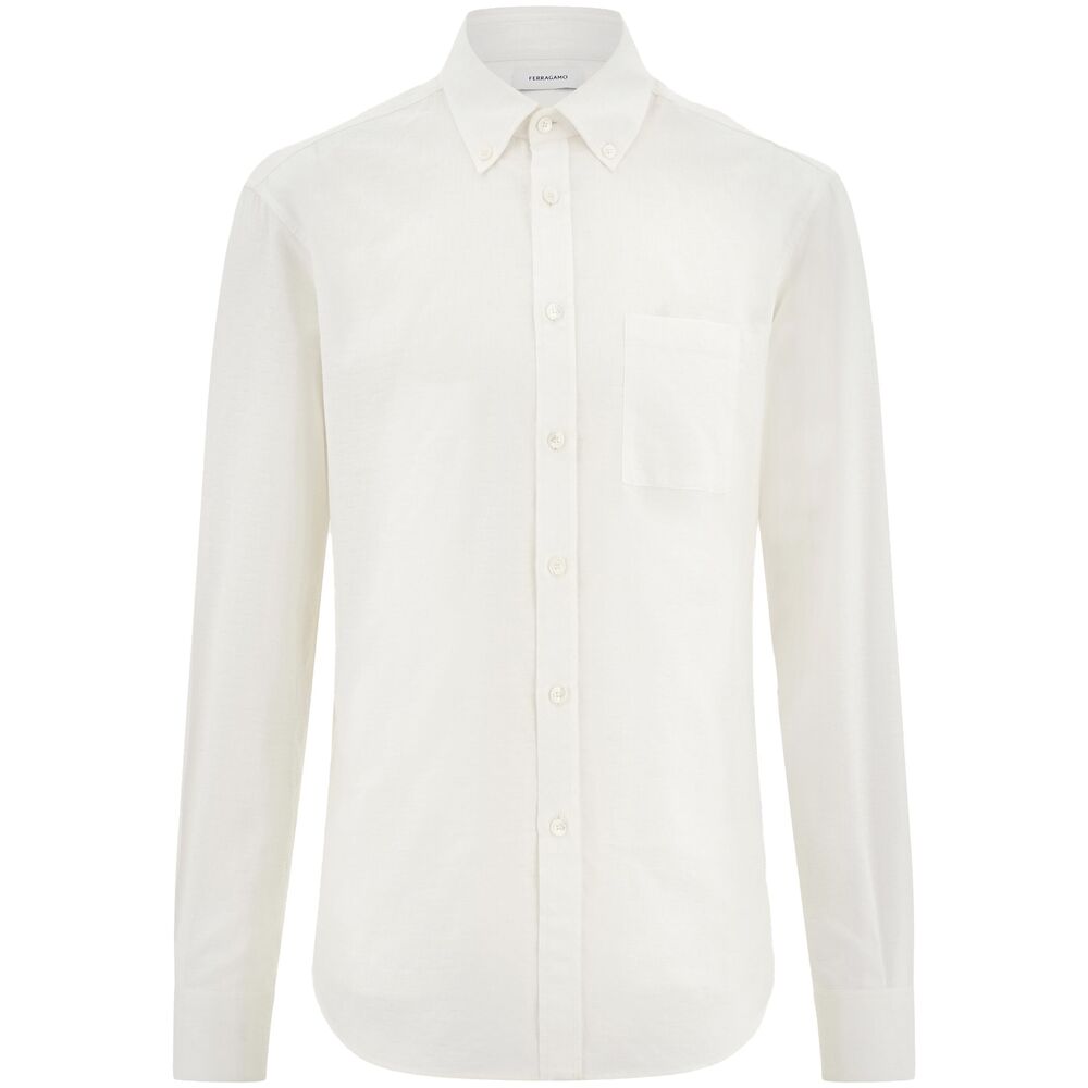 Ferragamo White Shirts Men