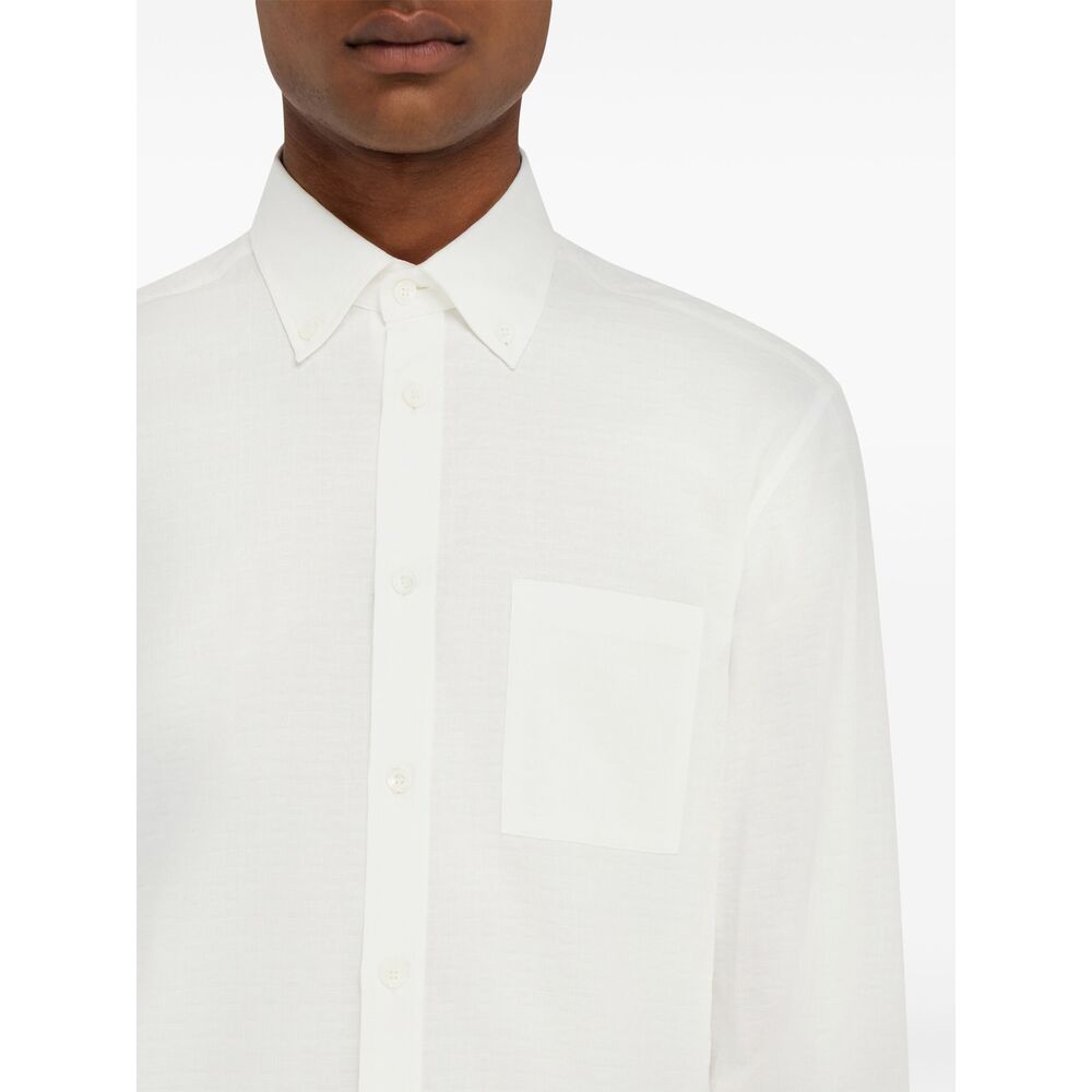Ferragamo White Shirts Men