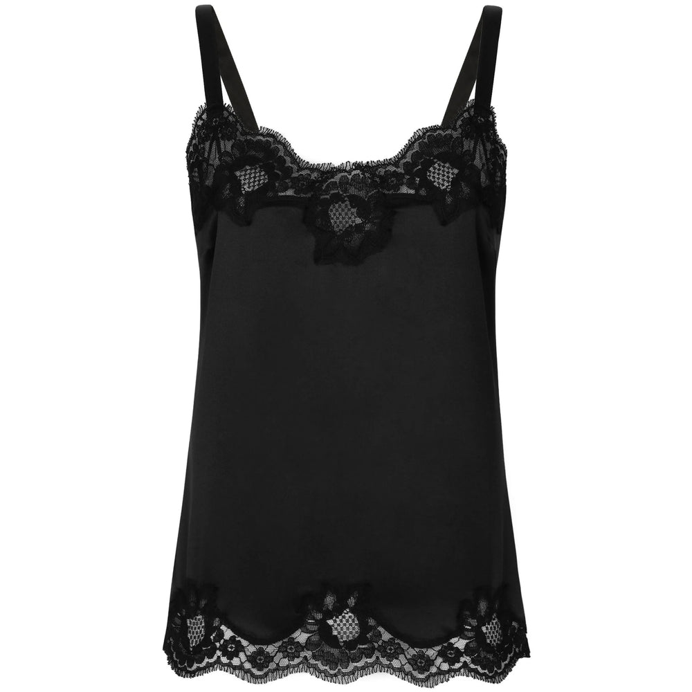 Dolce & Gabbana Black Tops - Vests & Tank Tops Women