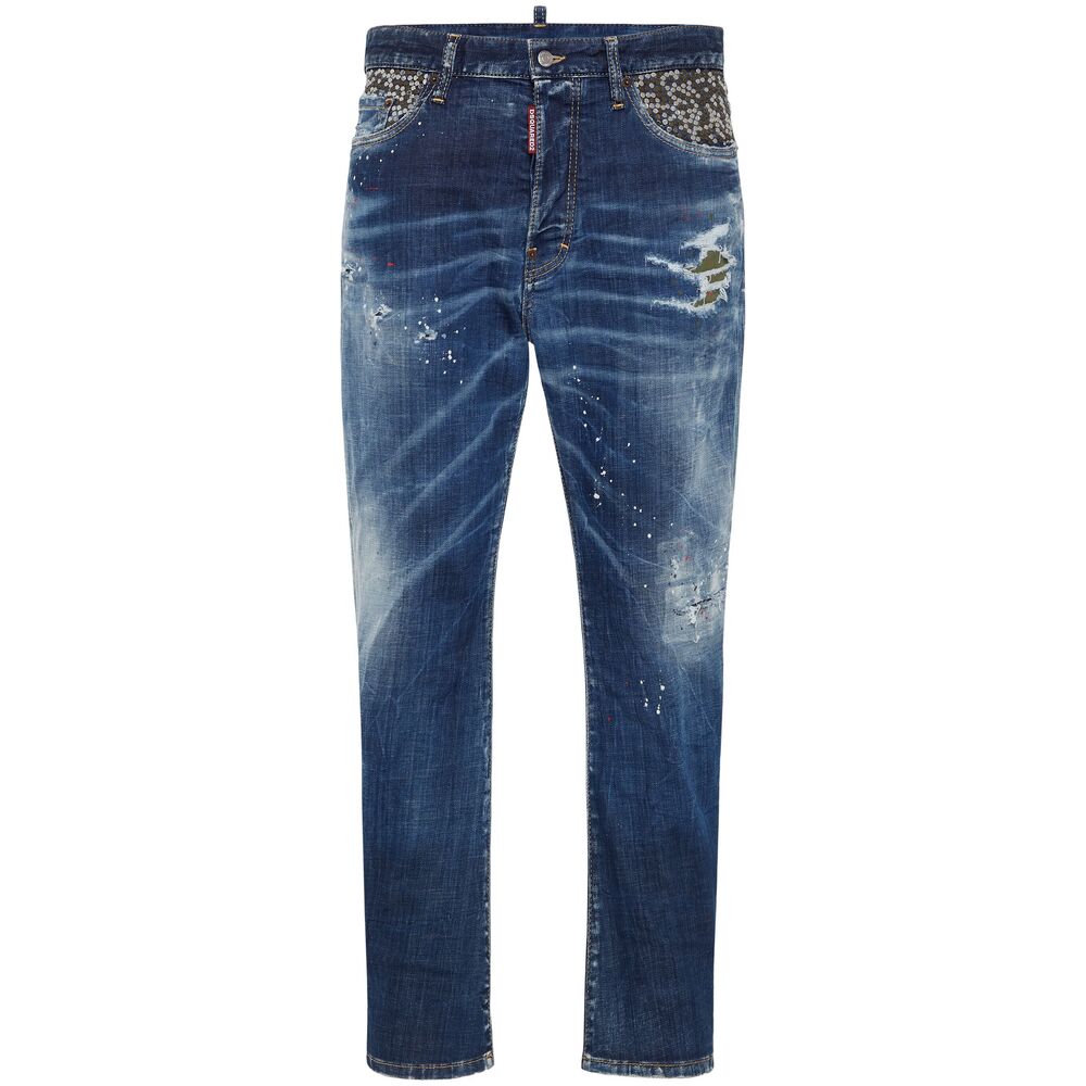 Dsquared2 Blue Denim - Regular & Straight-Leg Jeans Men