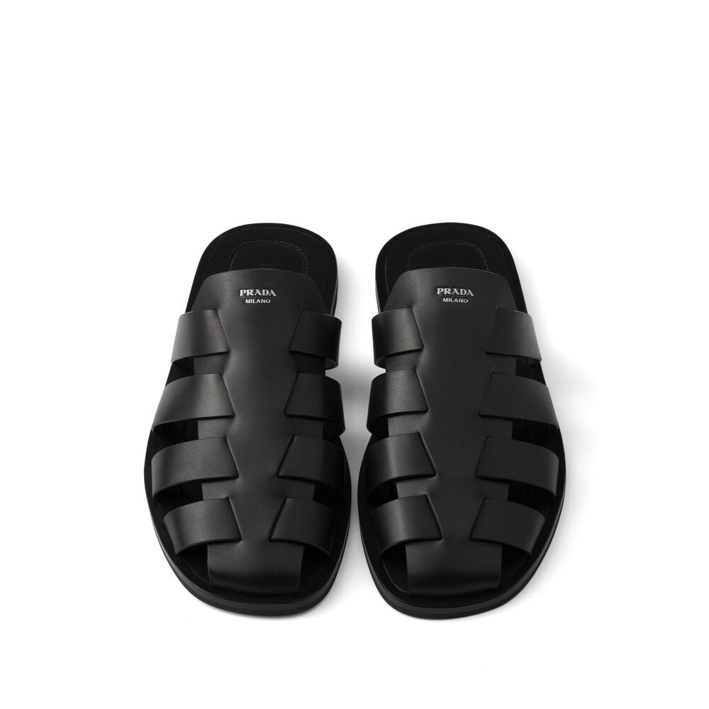 Prada Black Flip-Flops & Slides Men