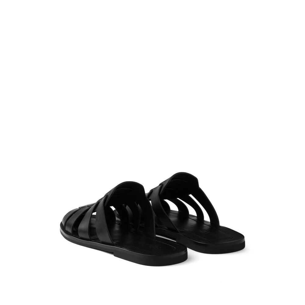 Prada Black Flip-Flops & Slides Men