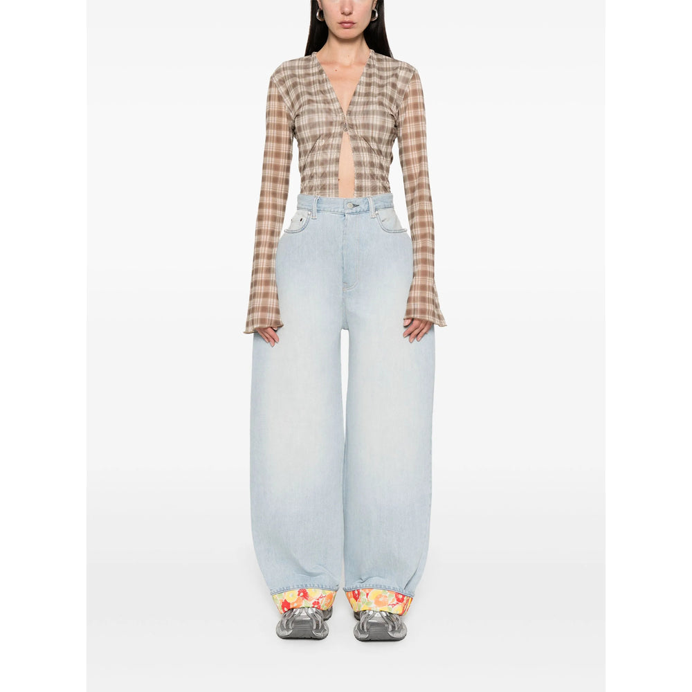 Acne Studios Blue Denim - Straight-Leg Jeans Women