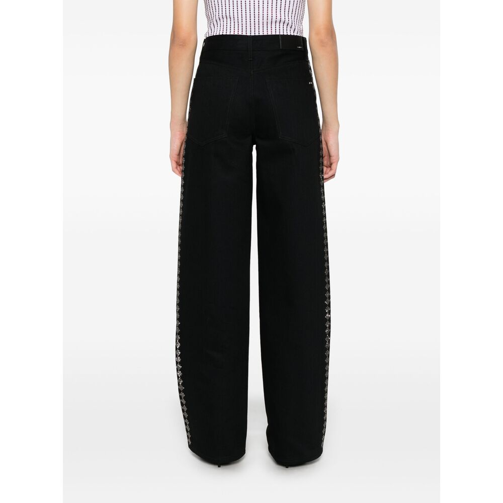 Amiri Black Denim - Straight-Leg Jeans Women