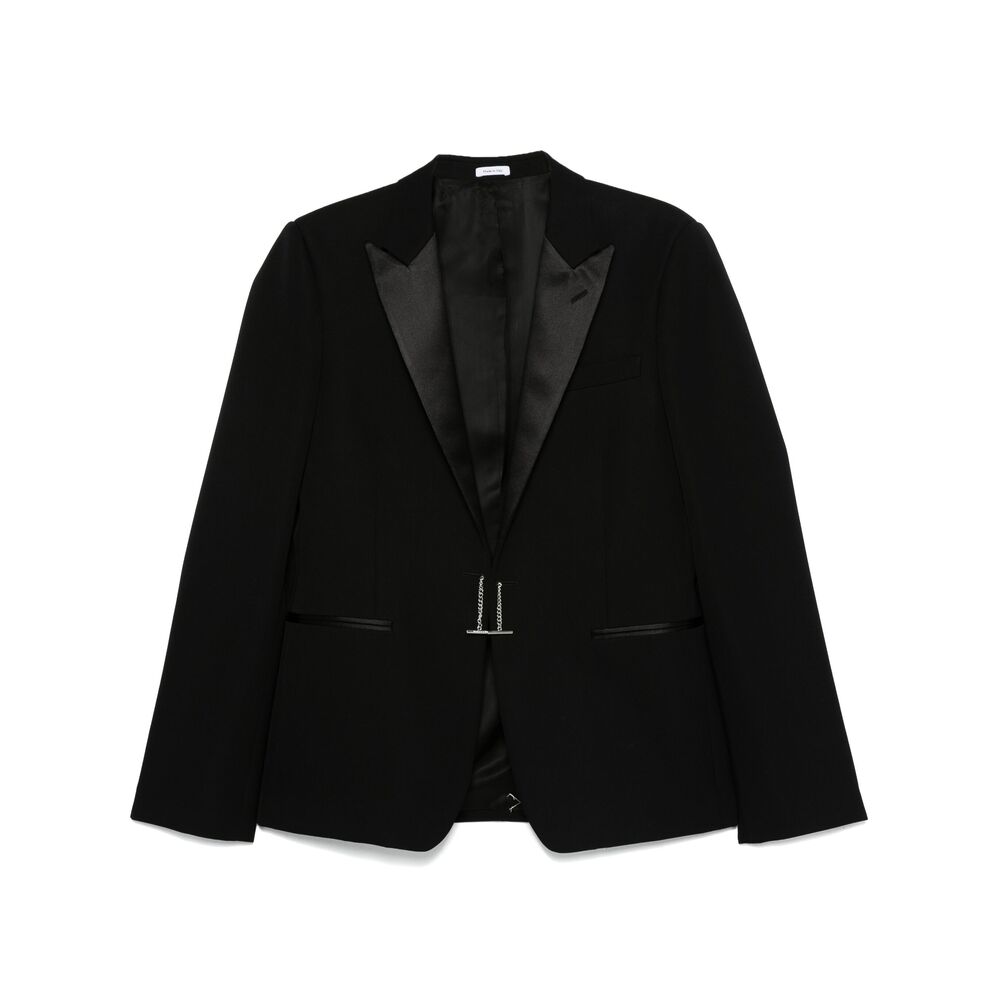 Alexander Mcqueen Black Jackets - Blazers Men