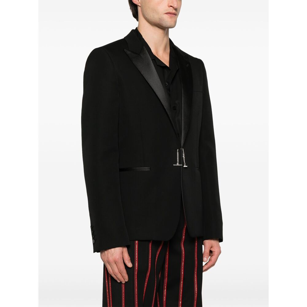 Alexander Mcqueen Black Jackets - Blazers Men