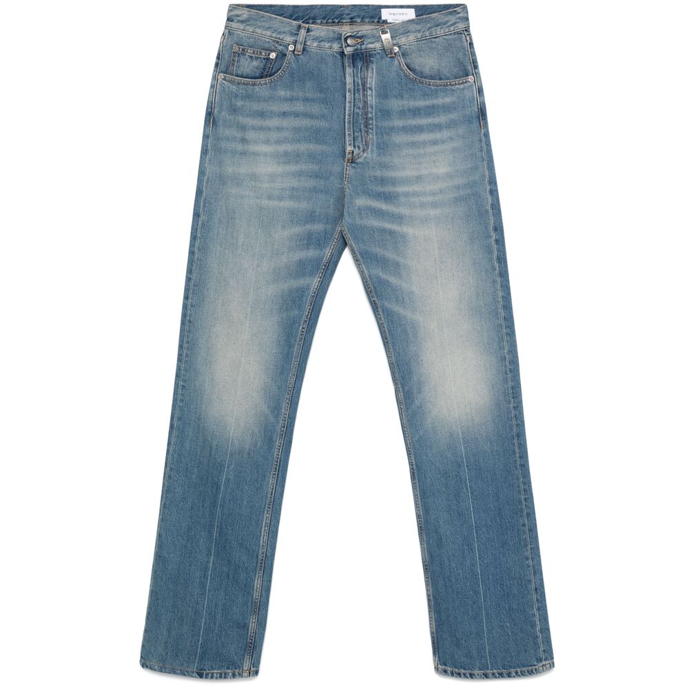 Alexander Mcqueen Blue Denim - Regular & Straight-Leg Jeans Men