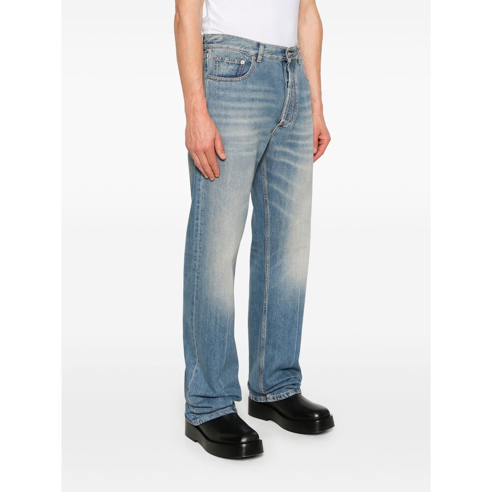 Alexander Mcqueen Blue Denim - Regular & Straight-Leg Jeans Men