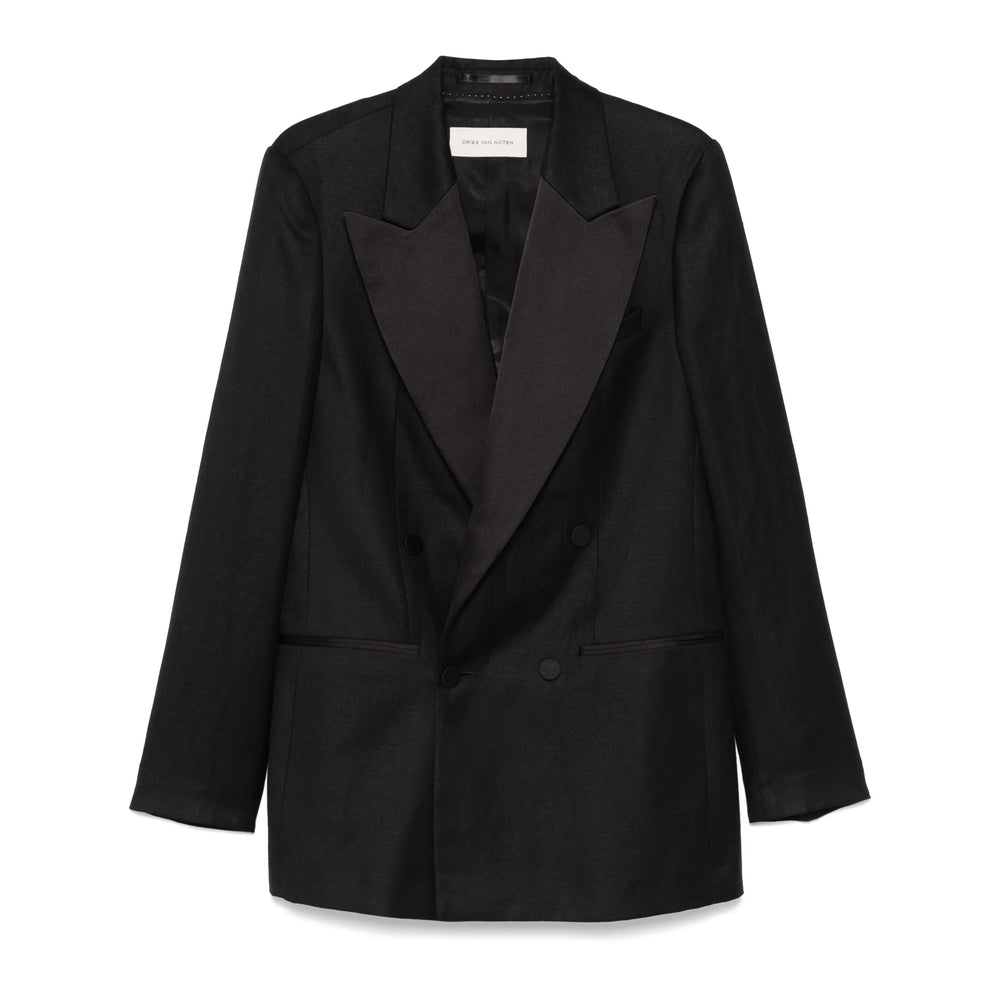 Dries Van Noten Black Jackets - Blazers Men