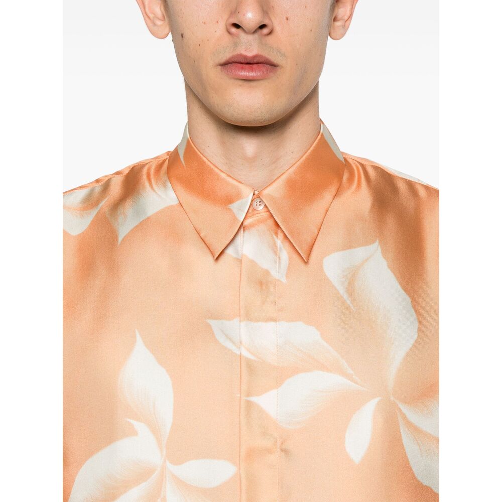 Dries Van Noten Orange Shirts Men