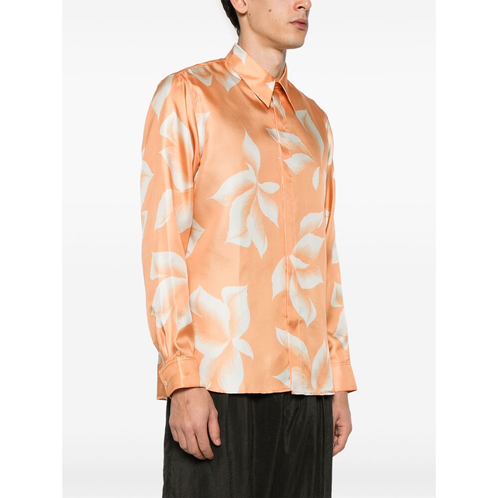 Dries Van Noten Orange Shirts Men