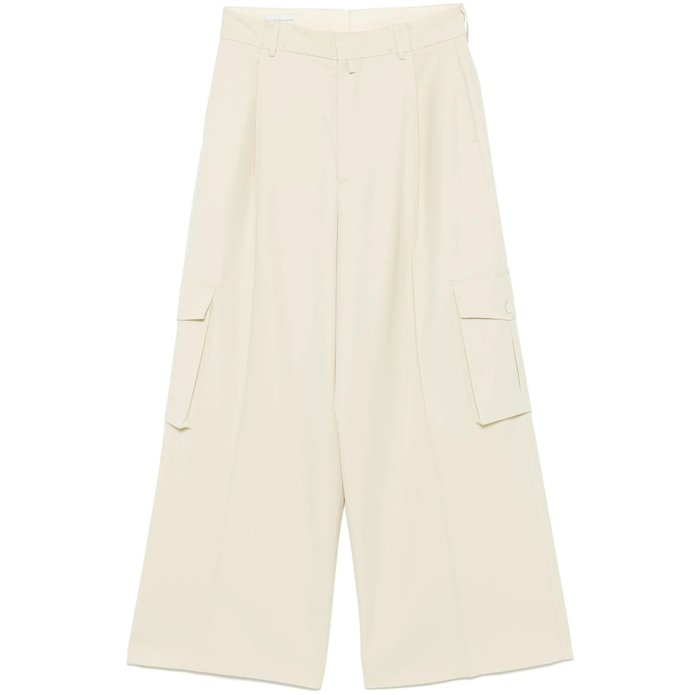 Dries Van Noten Neutrals Trousers - Wide-Leg Trousers Men