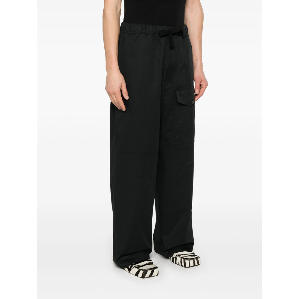 Dries Van Noten Black Trousers - Loose Fit Men