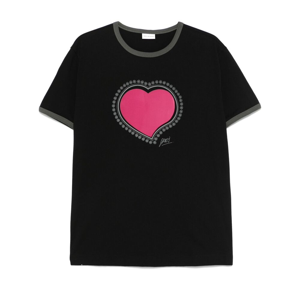 Dries Van Noten Black T-Shirts & Vests - T-Shirts Men