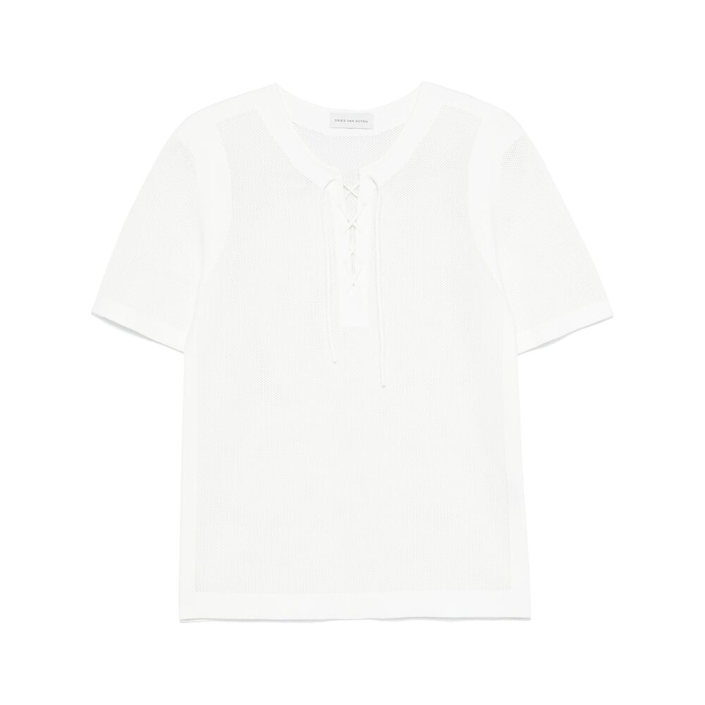 Dries Van Noten White T-Shirts & Vests - T-Shirts Men