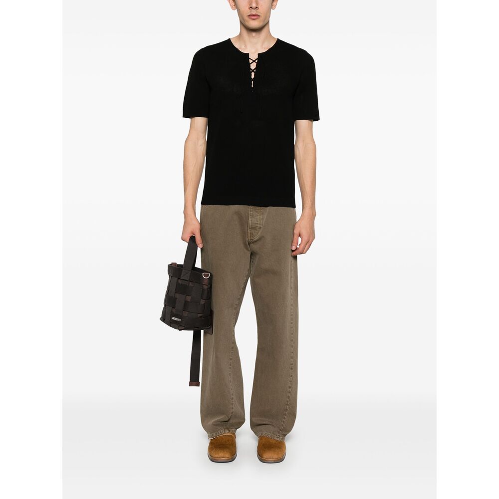 Dries Van Noten Black T-Shirts & Vests - T-Shirts Men