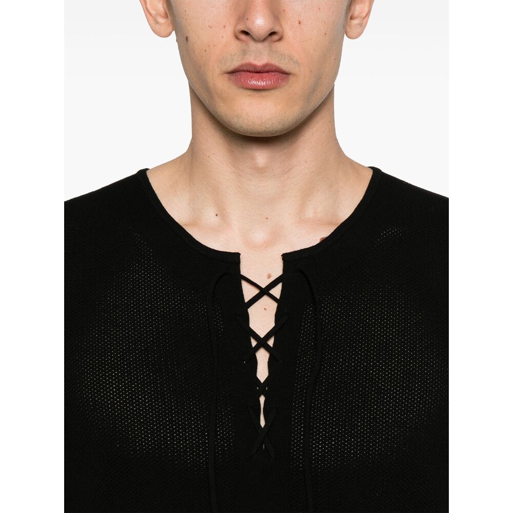 Dries Van Noten Black T-Shirts & Vests - T-Shirts Men