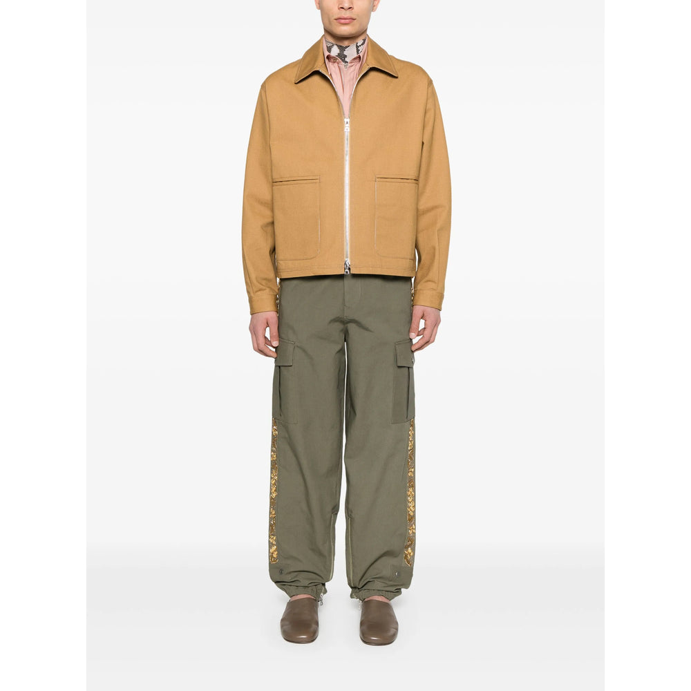 Dries Van Noten Green Trousers - Tapered Trousers Men