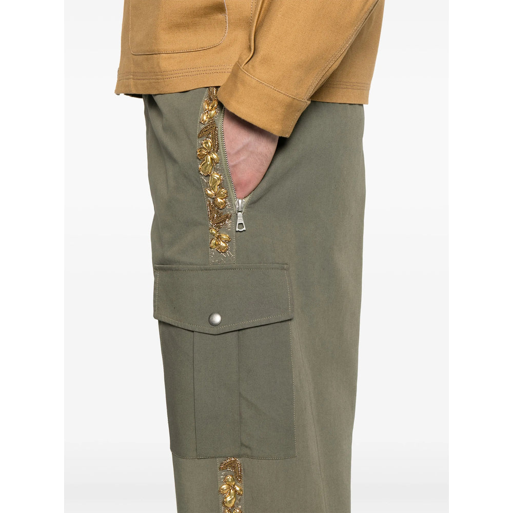 Dries Van Noten Green Trousers - Tapered Trousers Men