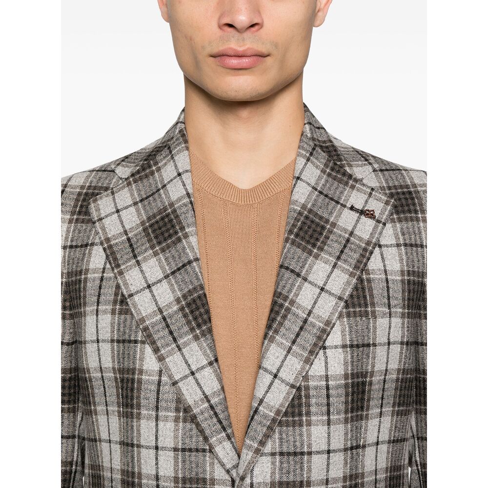 Tagliatore Brown Jackets - Blazers Men