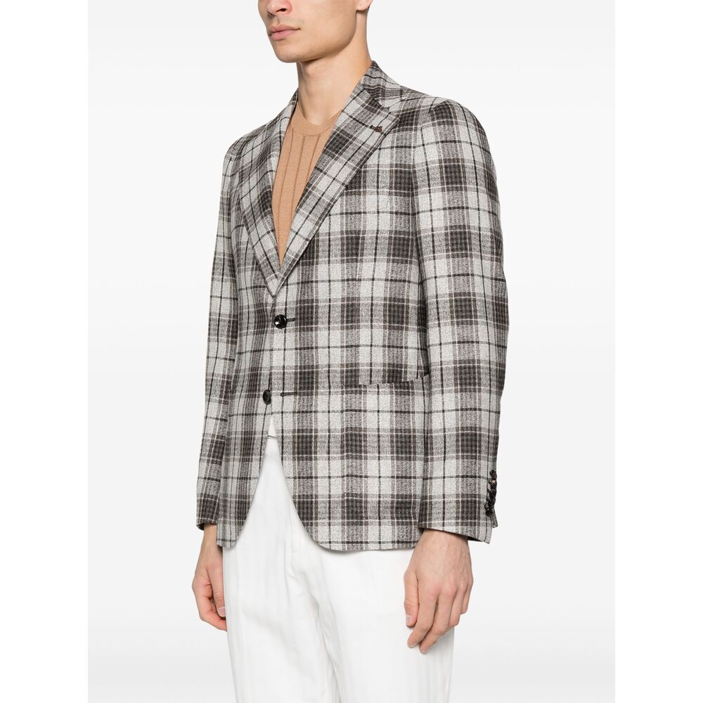 Tagliatore Brown Jackets - Blazers Men