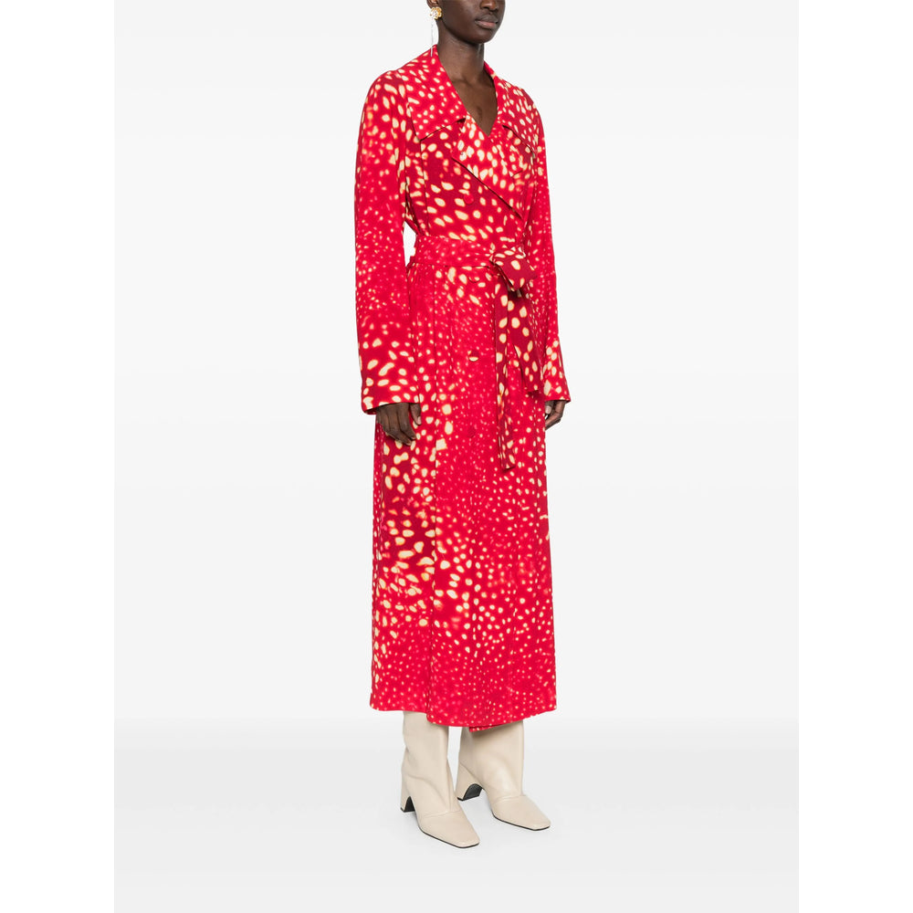 Dries Van Noten Red Coats - Double Breasted & Peacoats Women