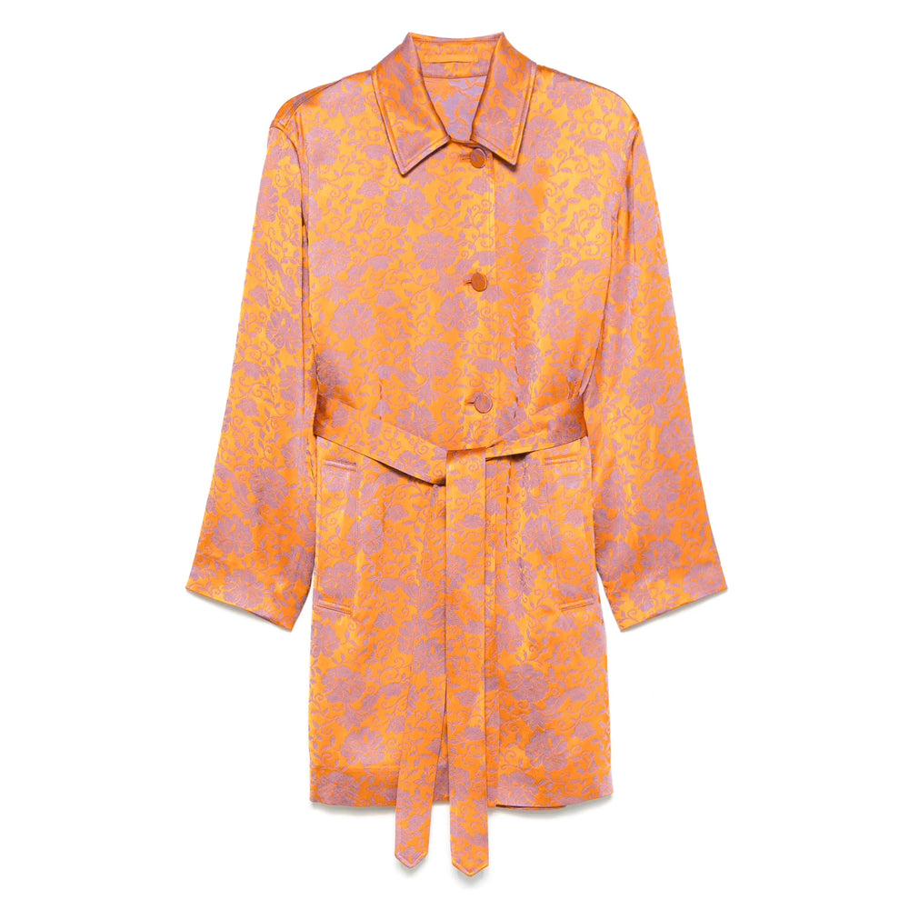 Dries Van Noten Orange Coats - Single Breasted Coats Women