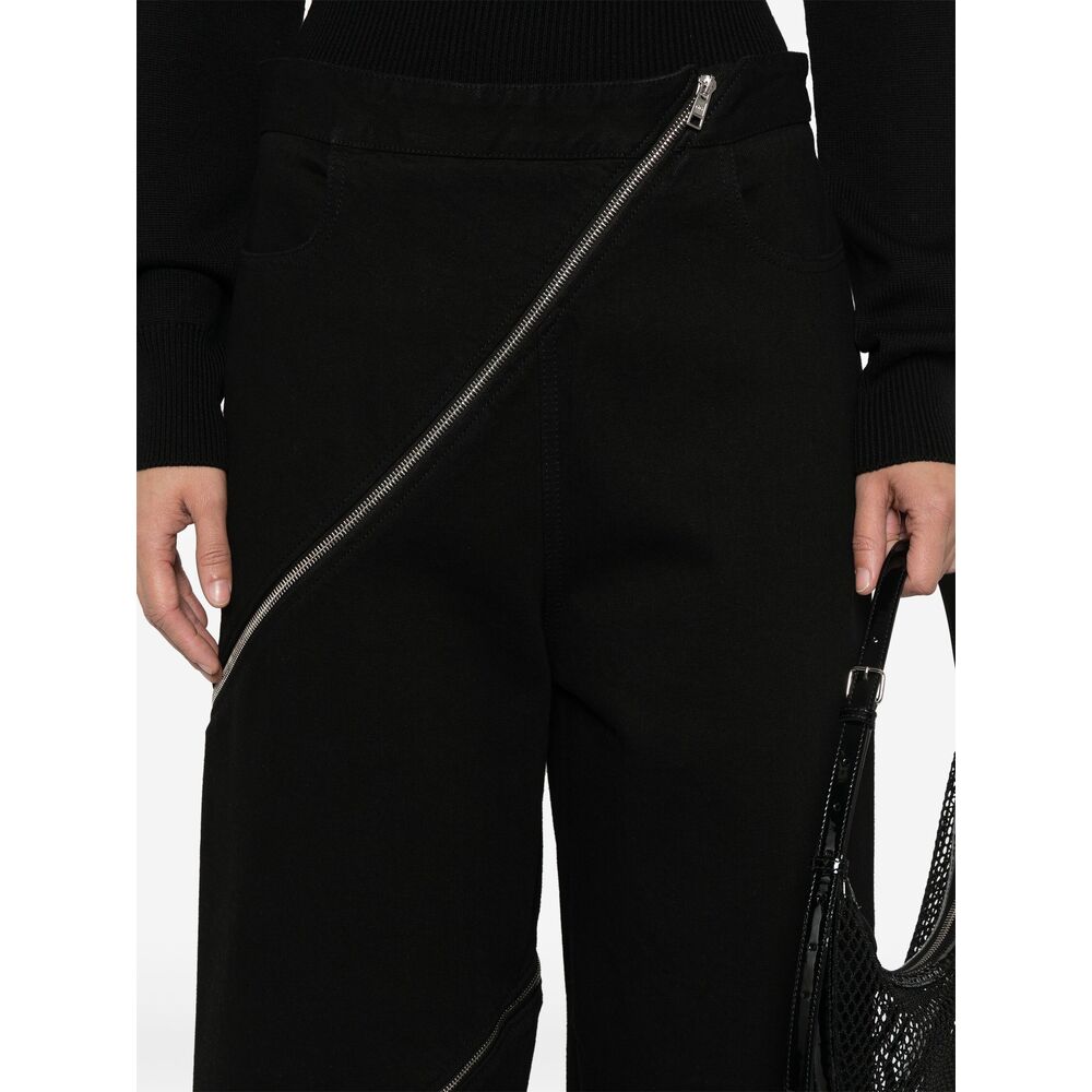 Alaïa Black Denim - Straight-Leg Jeans Women