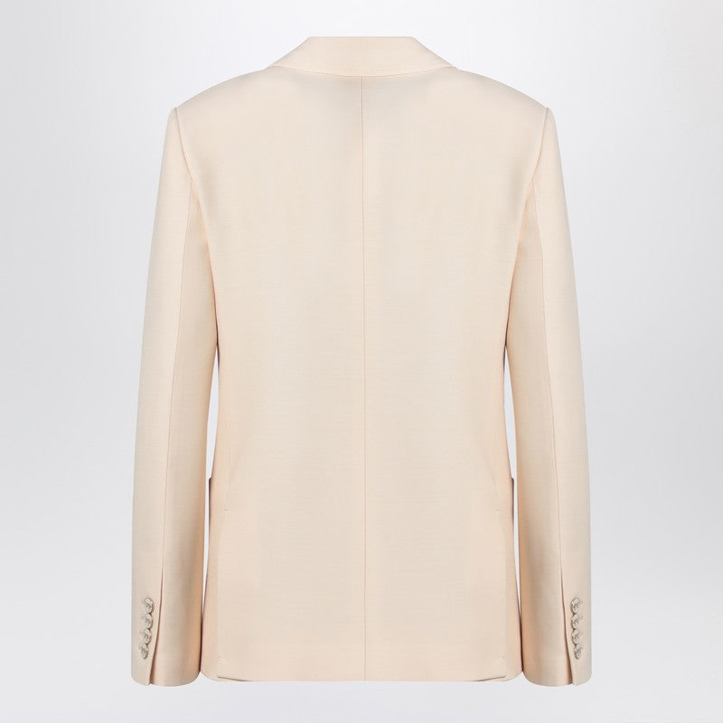 Valentino Wool And Silk Single-Breasted Jacket Women