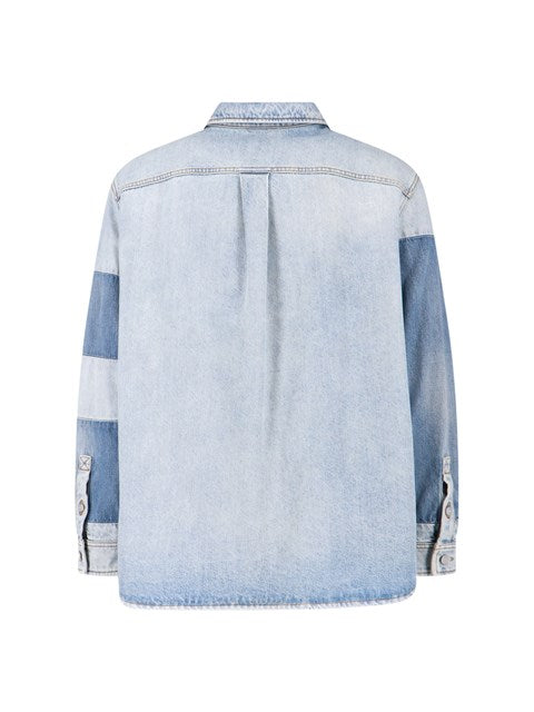 Gucci Men Denim Logo Shirt