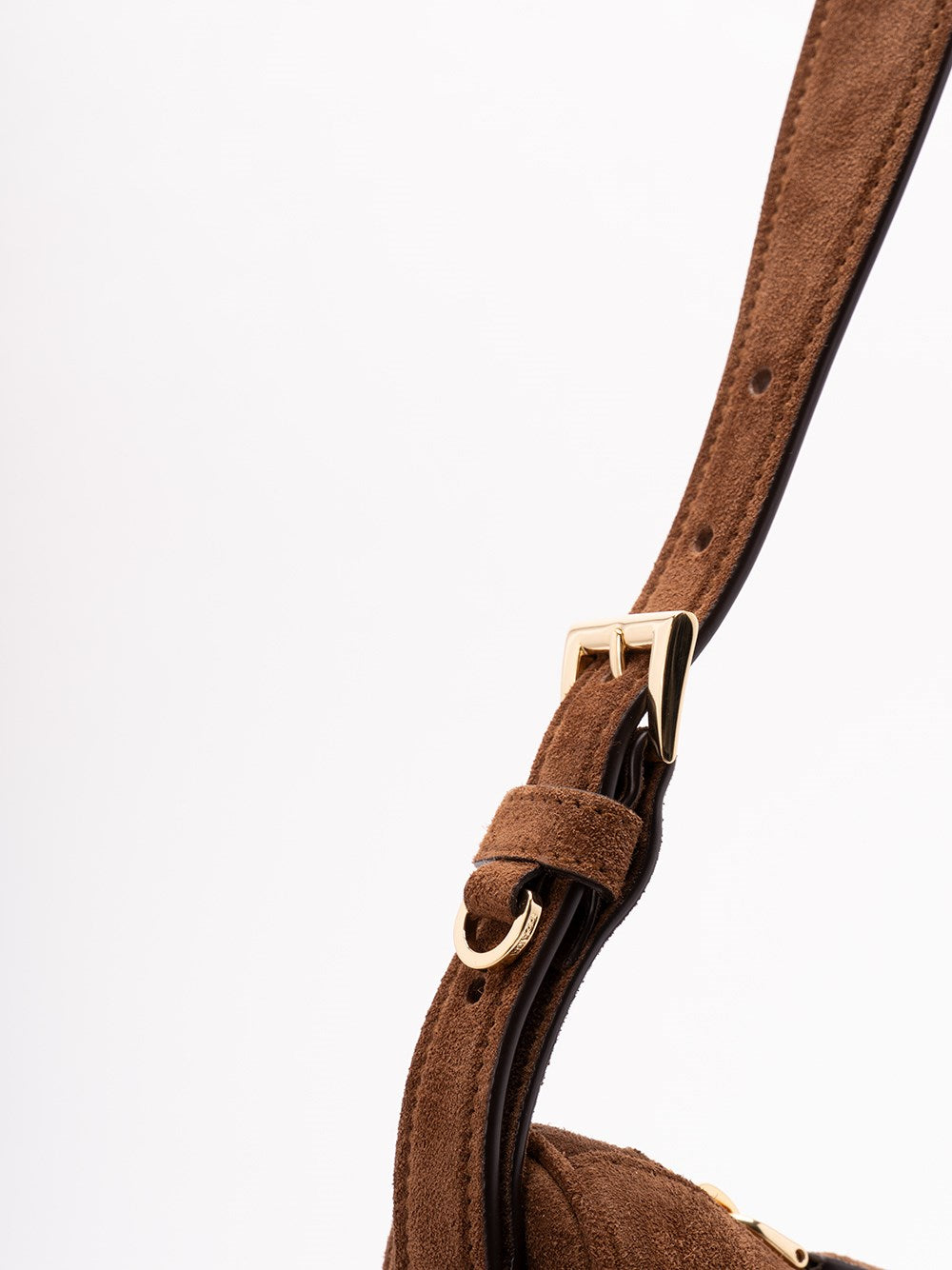 Prada Women `Prada Demi-Lune` Large Suede Shoulder Bag