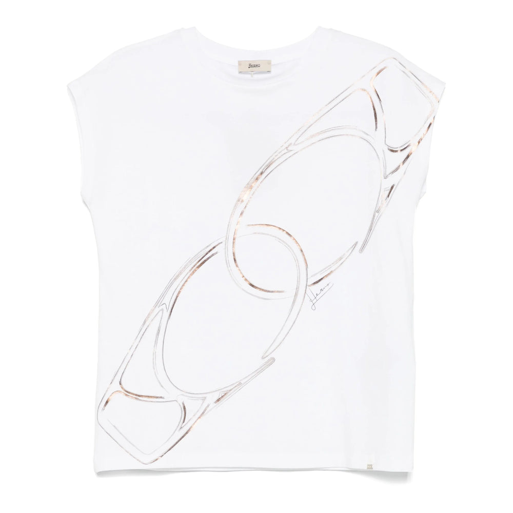 Herno White Tops - T-Shirts & Jerseys Women