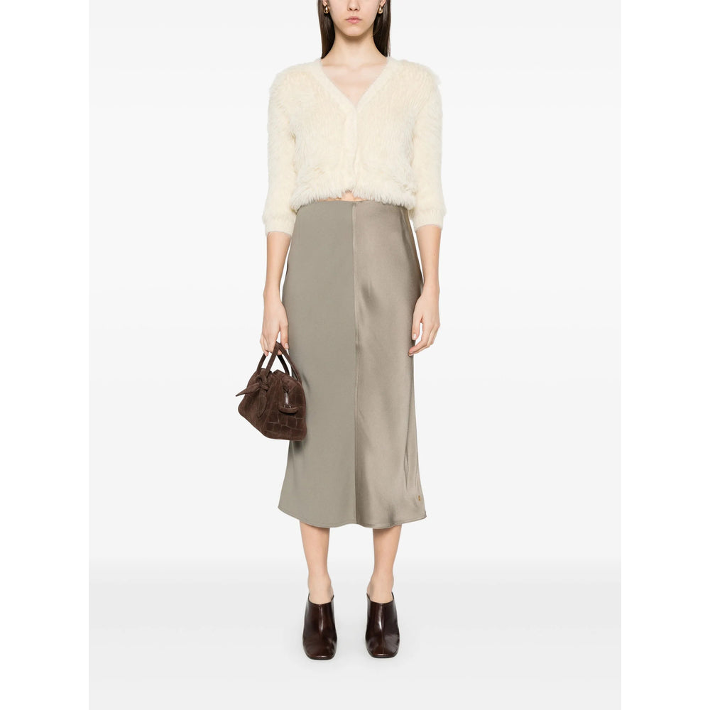 Ami Paris Grey Skirts - Straight Skirts Women