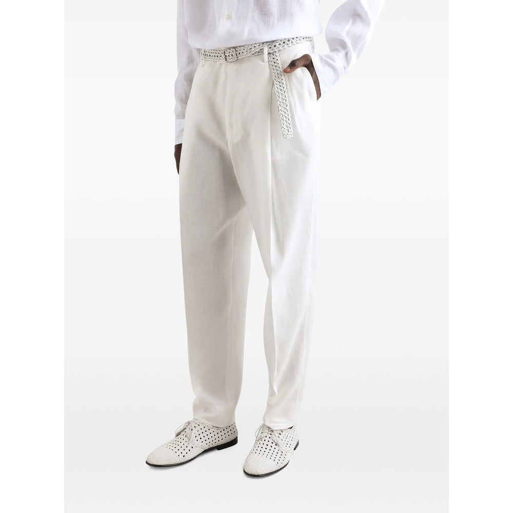 Dolce & Gabbana White Trousers - Tailored Trousers Men