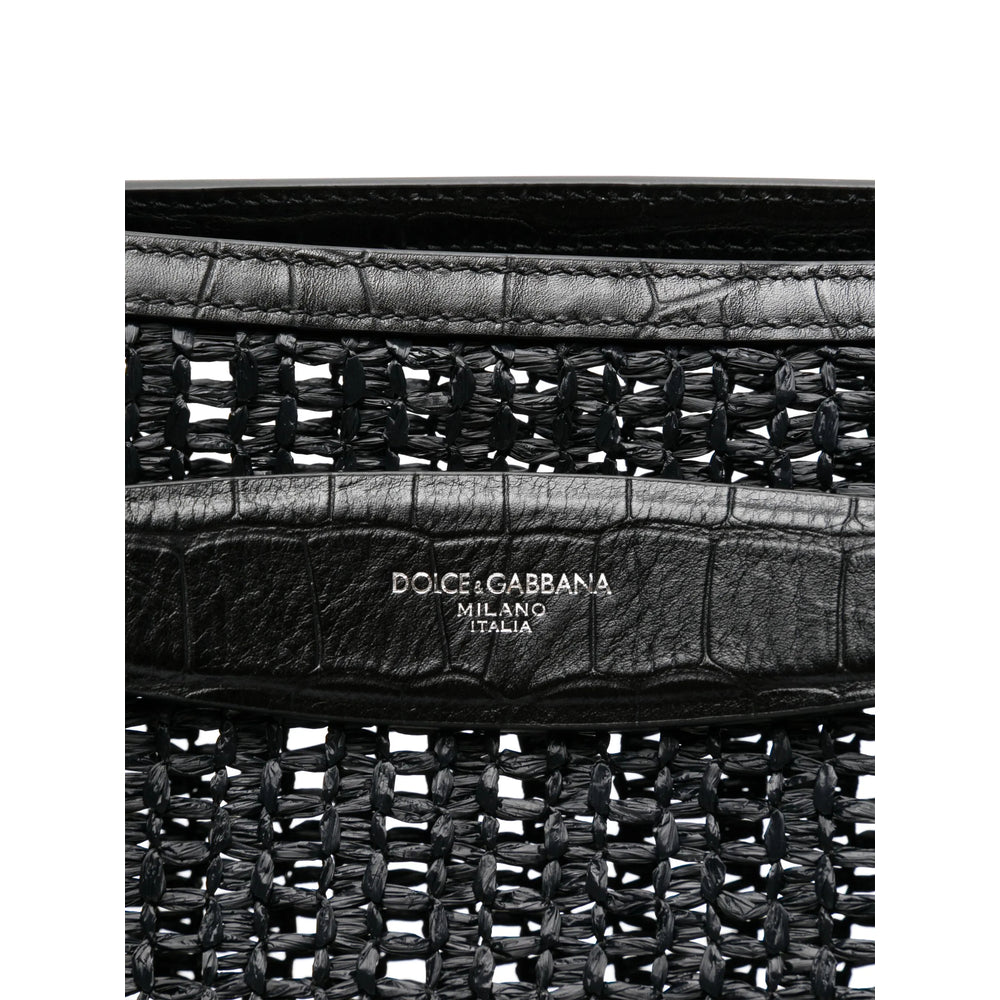 Dolce & Gabbana Black Tote Bags Men