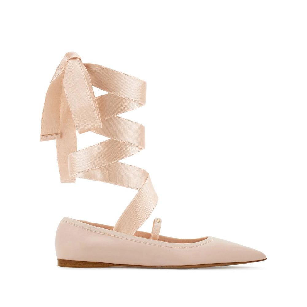Sapatilhas de Ballet Rosa Ferragamo Femininas