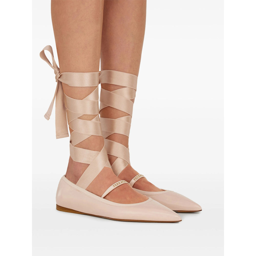 Sapatilhas de Ballet Rosa Ferragamo Femininas