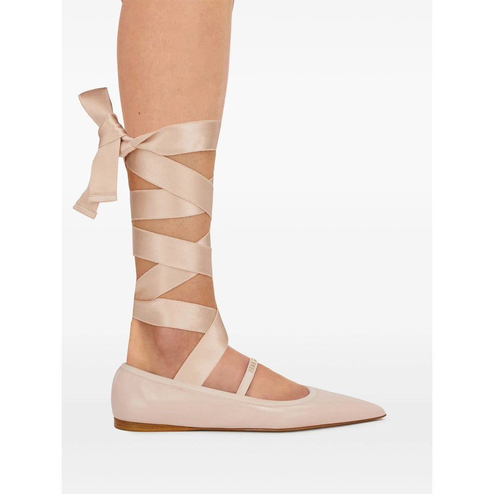 Sapatilhas de Ballet Rosa Ferragamo Femininas