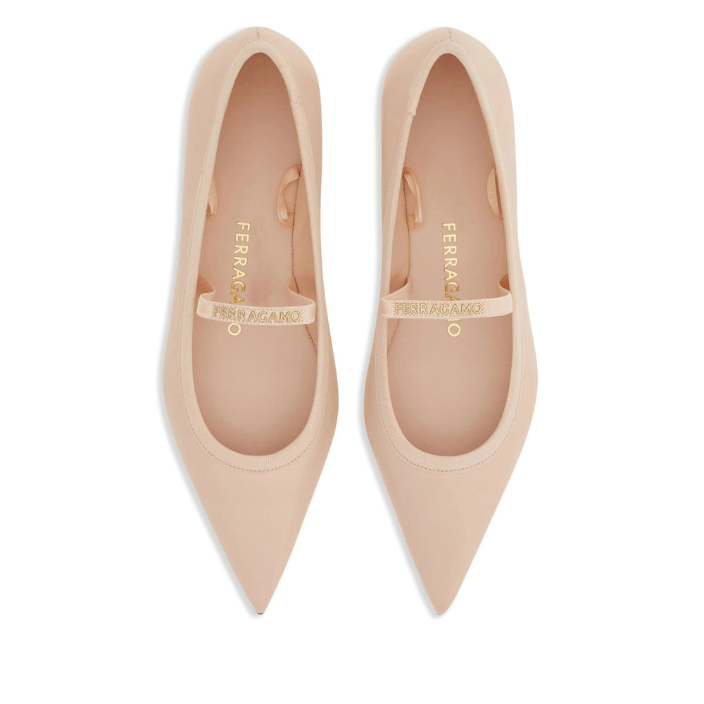 Sapatilhas de Ballet Rosa Ferragamo Femininas