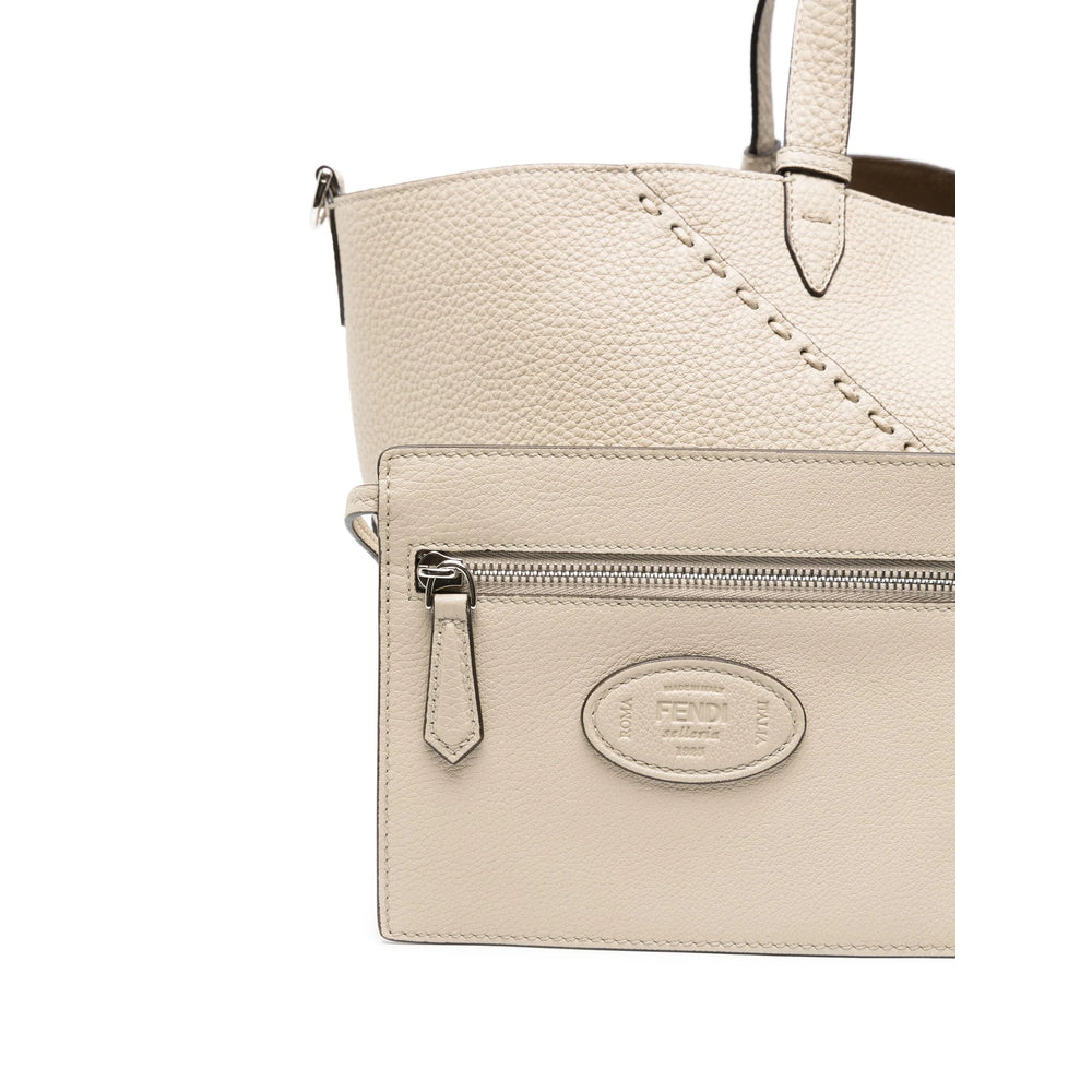 Fendi Neutrals Tote Bags Men