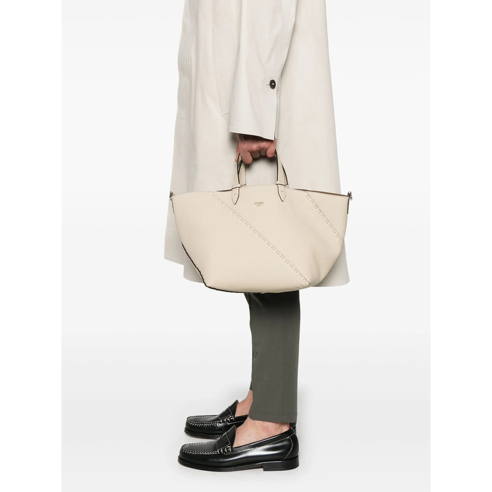 Fendi Neutrals Tote Bags Men