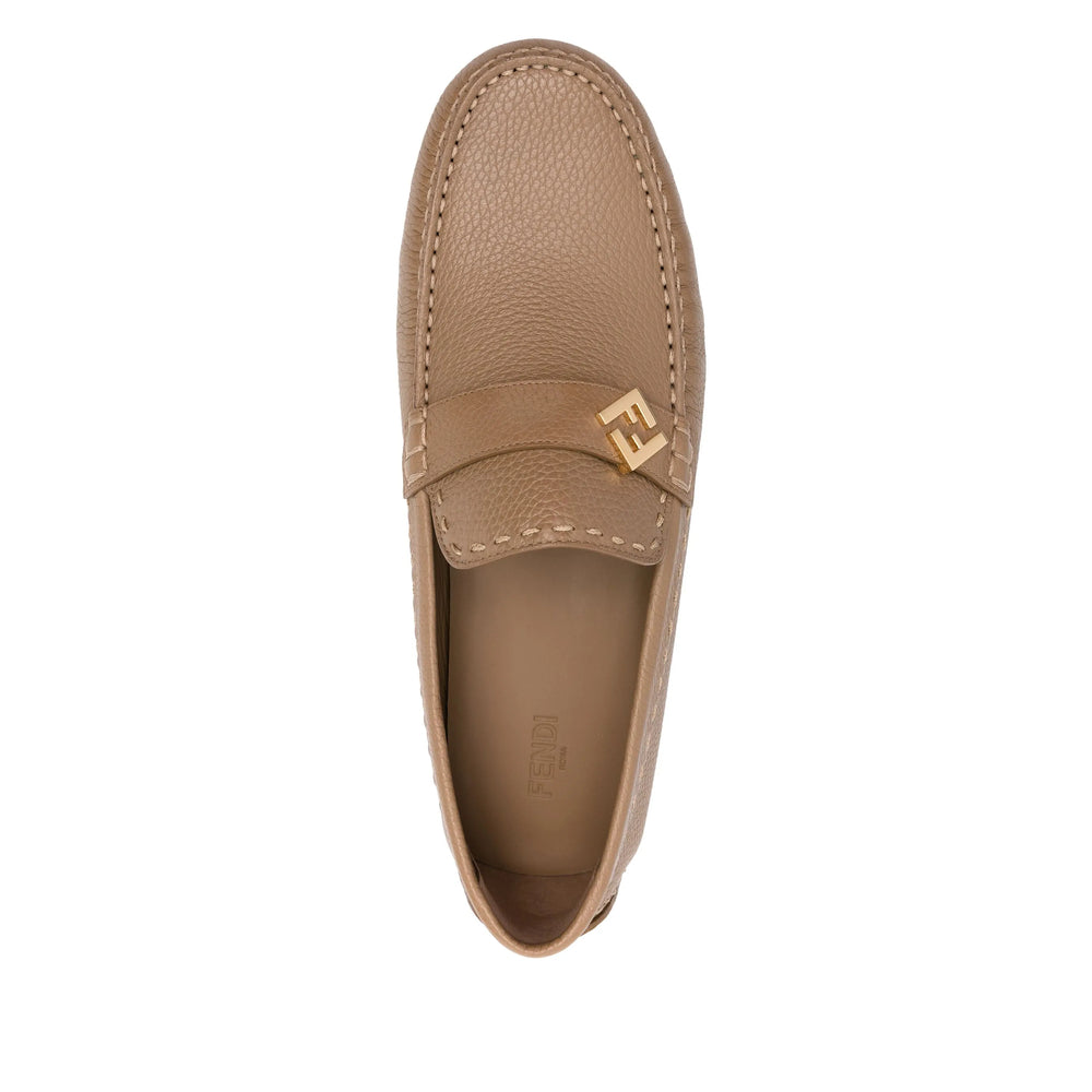 Fendi Brown Loafers Men