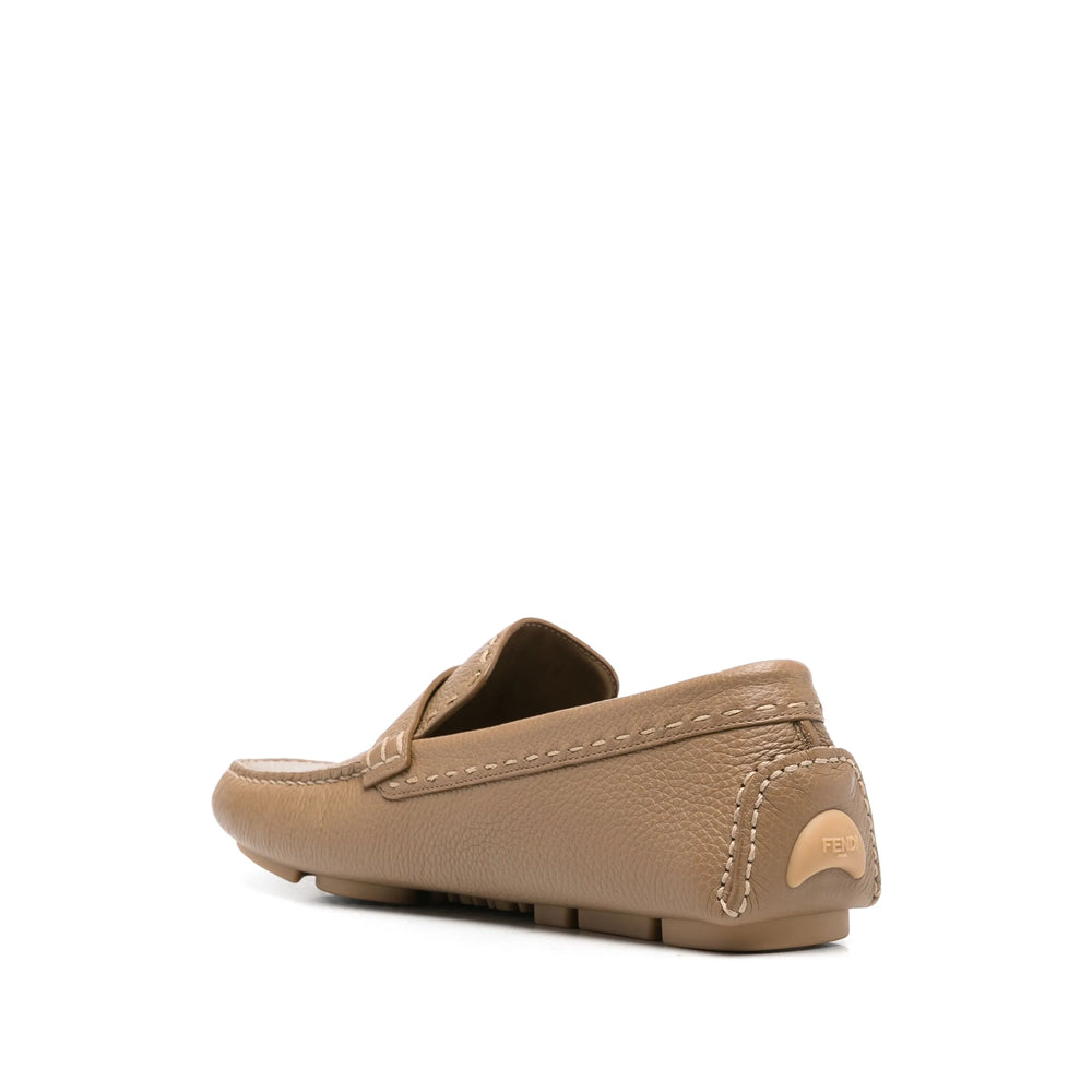 Fendi Brown Loafers Men