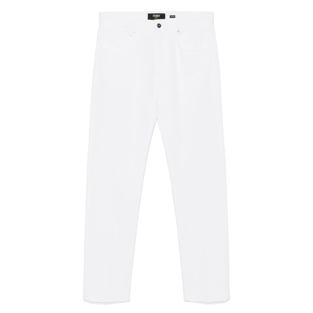 Fendi White Denim - Regular & Straight-Leg Jeans Men