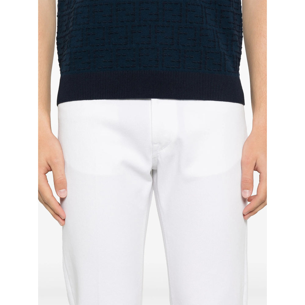 Fendi White Denim - Regular & Straight-Leg Jeans Men