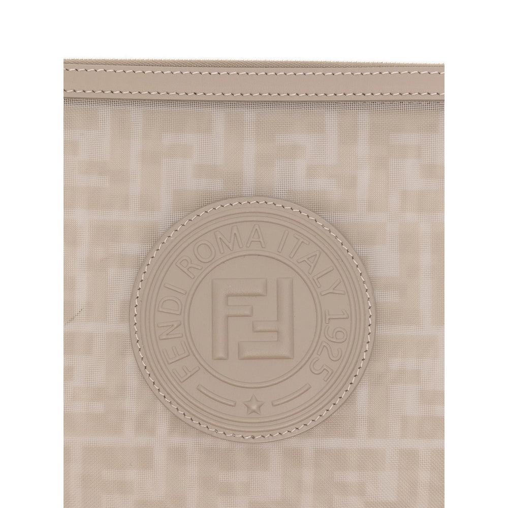 Fendi Neutrals Clutch Bags Women