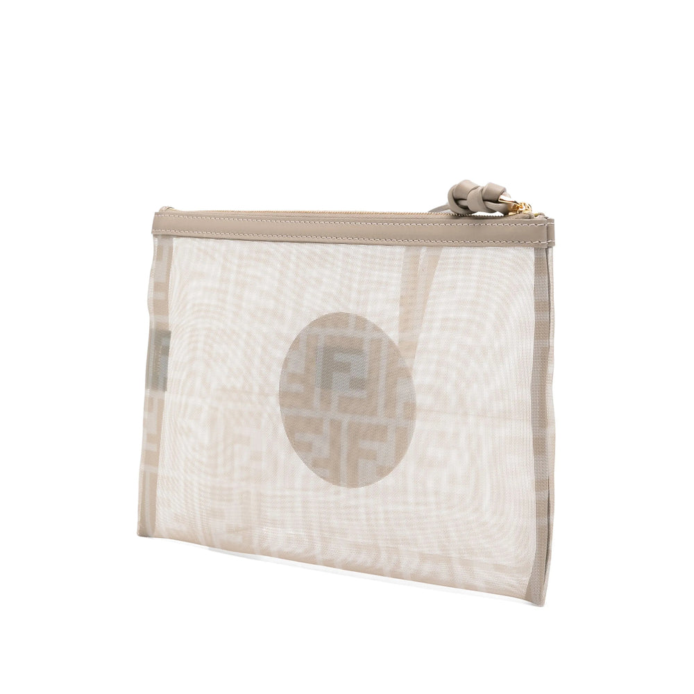 Fendi Neutrals Clutch Bags Women